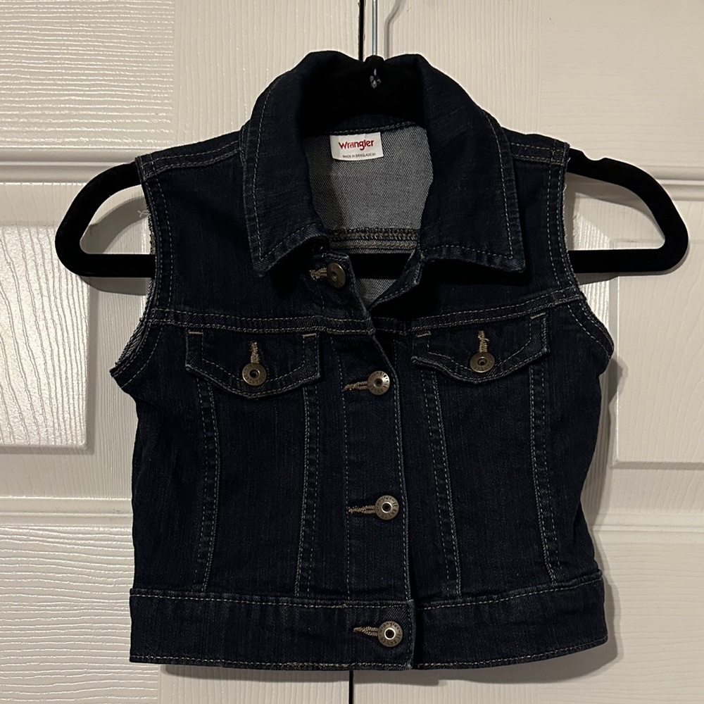Wrangler Kids Dark Denim Vest